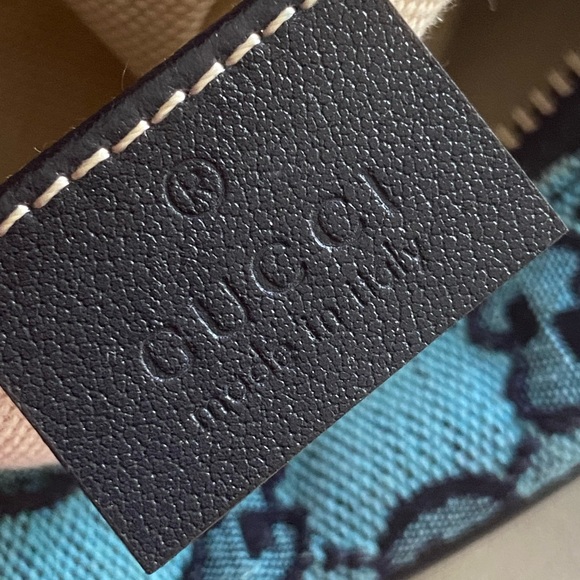 Gucci GG Marmont Small Blue Bag - Picture 9 of 10